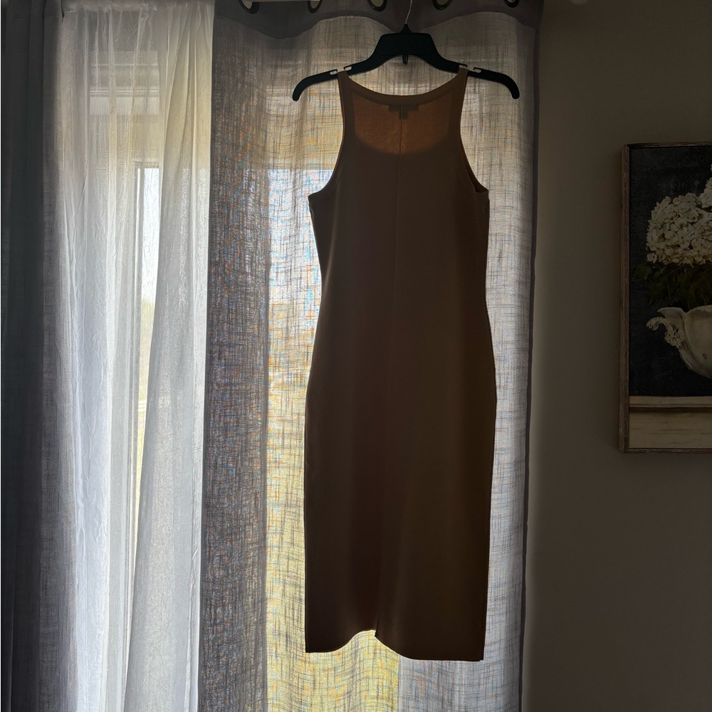 Ann Taylor Brown Halter Sheath Dress